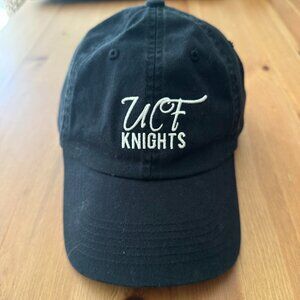 UCF Knights Hat Captivating Headwear Black Adjustable Strapback UCF Logo